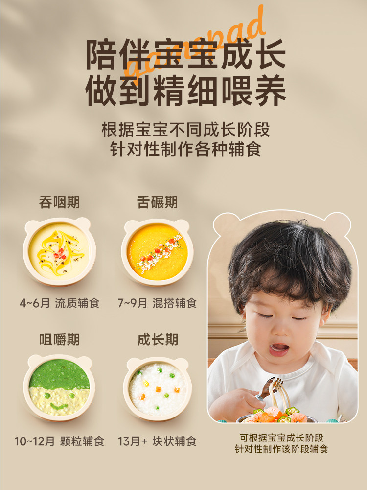 Sentaole Baby Food Processor, Multifunctional Small Special-Purpose Puree Maker, Mixing Tool, Grinder