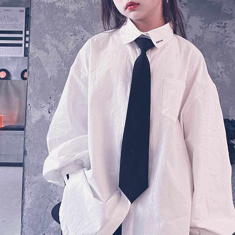 Cold Pussy Pint Jk Black Tie Japan Academy Wind Stripe Free knotted shirt decoration for men and women Bachelor's tie-Taobao