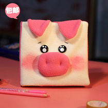 Creative hipster handmade plush notebook stationery cute student hand account book Korean cartoon Day Notepad