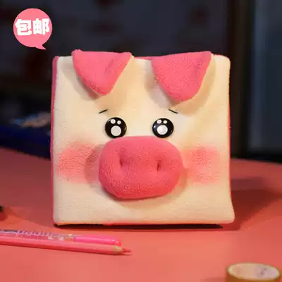 Creative small fresh handmade plush notebook stationery Cute student hand account book Korean cartoon diary story book