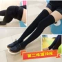 Mùa thu và mùa đông nylon cộng với nhung dày trên đầu gối tất chân