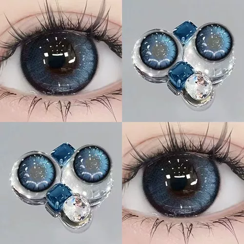 Природные красоты сэндвич ремесла и контактные линзы красоты ежедневно бросают большой диаметр подлинный женский одноразовый контактный контактный линзы рендеринг yt