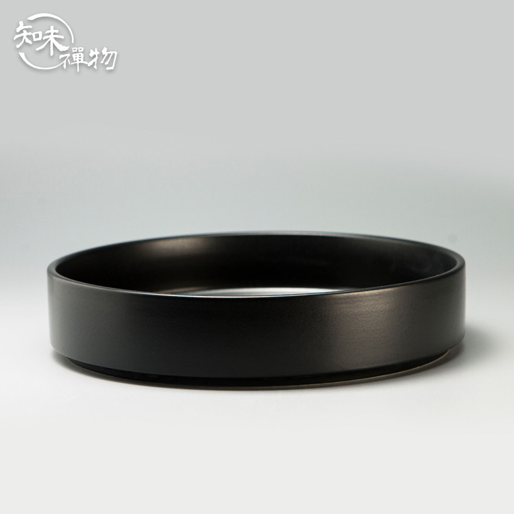 Japanese circular dry bubble tea table small creative tea tray