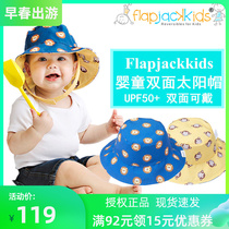 Imported flajackkidsbaby sunscreen sunhat baby bifacial sunhat baby flapjacks