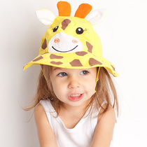 American Zoocchini infant anti-UV sun protection sunscreen hat cartoon Animals UPF50 