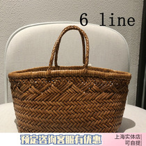 Dragon Diffusion8811 sac tressé Bull Leather Womens Style Panier de légumes Handmade Retro Genuine Leather Handbag