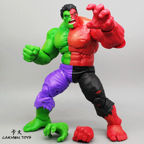 Green Giant handle model can move the piece of red tank steel head of the Avengers chassis parts