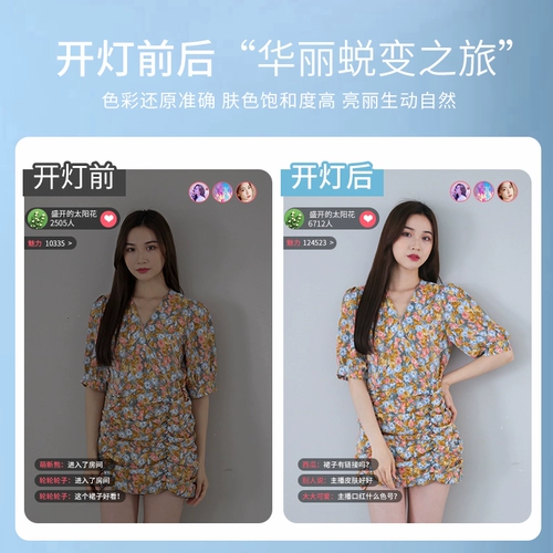 Фракция по уходу SLP-W300 Живая трансляция световая светлая фотография Светлый белый свет Beauty Beauty Photography Photograph