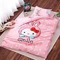 Bộ chăn ga gối cotton mẫu giáo ba mảnh với bộ chăn ga gối cho bé sáu bộ chăn bông cho trẻ em chăn mùa đông - Bộ đồ giường trẻ em ga giường công chúa