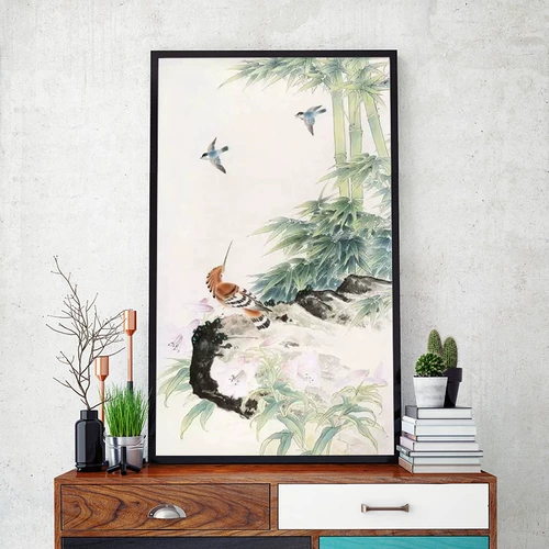 Пинду Новый китайский стиль в стиле мечта Отец растительный цветок и птиц картинка DIY Цифровая масляная картина