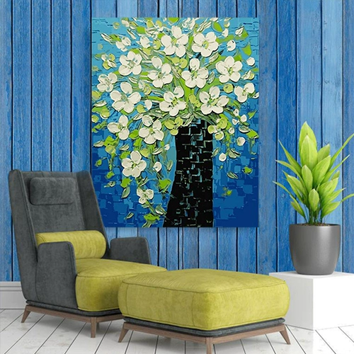 Pindu Color Dandeline Dhan Diyi Цифровая масляная живопись домашняя гостиная ресторан спальня отель декоративная висящая картина