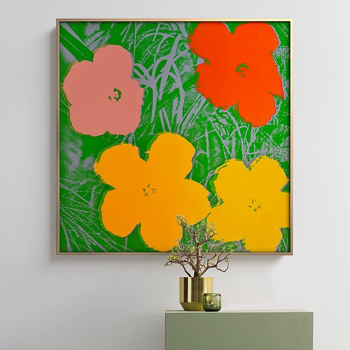 Энди Уолхол попп искусство простой цветок DIY Цифровая масляная картина