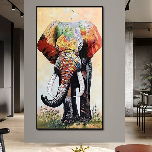Цвет значения чернила слон Слон, Слон DIY Digital Digital Manual Manual Color Color гостиная крыльца декоративная живопись