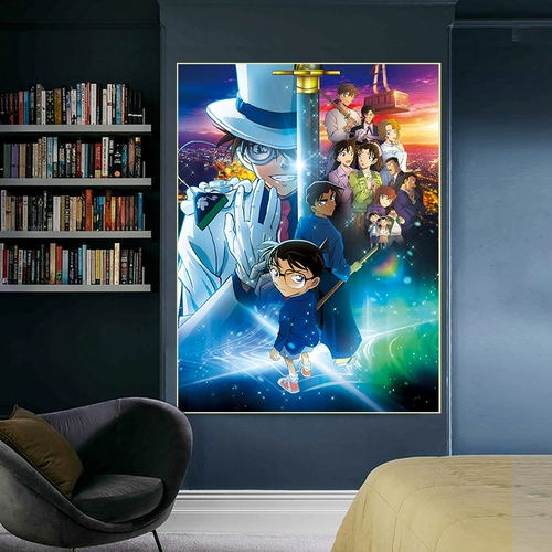 Детектив Конан монстр Кидд Хаттори Хейджи Хейджи с пятизвездочной DIY DIY Цифровой масляной живопись