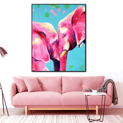 Масляная краска животное лебедь слон пингвин diy цифровая картина маслом ручная роспись спальня гостиная фон украшение стены живопись