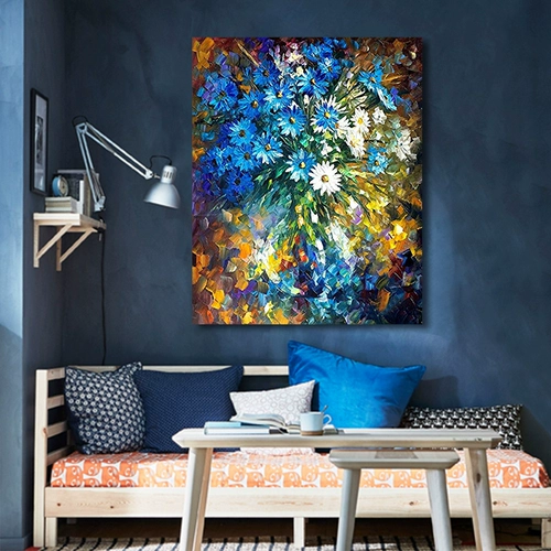 Pindu Color Dandeline Dhan Diyi Цифровая масляная живопись домашняя гостиная ресторан спальня отель декоративная висящая картина