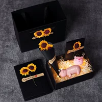 Подарочная коробка роскошной свиньи+подарочная сумка+легкая струна+расходные материалы [индивидуальная гравюра] Отправить сжимающие свиньи