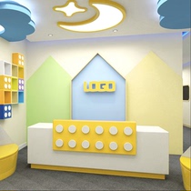 Weizhe Lego Activity Center Front desk Reception desk Brick modeling bar Toy store Cashier Early education Desk