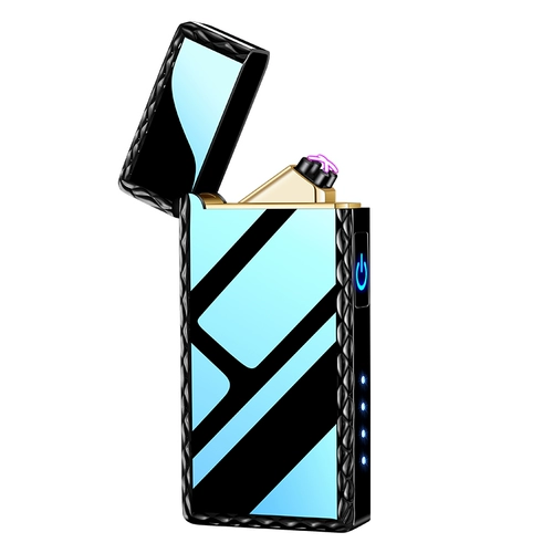 Высококлассная металлическая двухдуговая защитная ветрозащитная креативная зажигалка с зарядкой, делается под заказ, подарок на день рождения