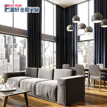 Fuxuan doors and windows Hotel panoramic windows Stuttgart series Curtain wall windows Closed balcony Office building frameless windows