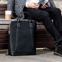 South Korea 2021 Mens Hand bag Business Leisure Leather Bag Double Shoulder Shoulder Bag Computer Cross Bag