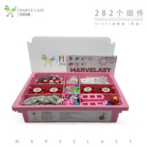 Miracle creative MARVELASY 282 Components 816FC Model Girls to contain the colla-building block competition