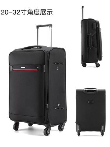 Вместительный и большой чемодан, прочная универсальная тележка, ткань оксфорд, 28 дюймов