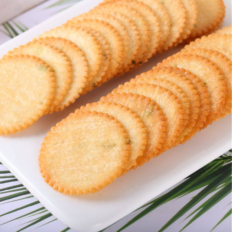 Chive King Crispy Biscuits, Chive Biscuits, Salty Flavor, Whole Box, Ultra-Thin, Mixed Flavors, Sweet Snacks, Breakfast, Leisure