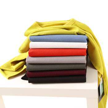 Outdoor mountain waffle moisture absorbing and breathable t-shirt