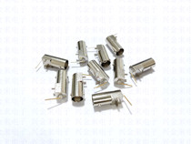 BNC-KWE curved pin 50 ohm 90 degree RF coaxial connector soldering PCB circuit board soldering plate holder Q9 head
