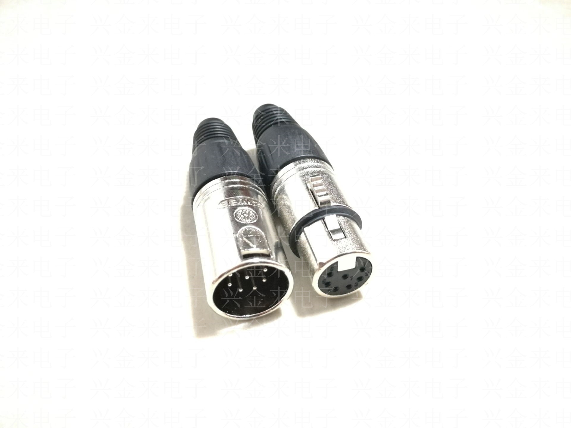 7 core Canon head balance signal sound Lennon plug XLR microphone microphone power amplifier 7 pin Caron male head-Taobao