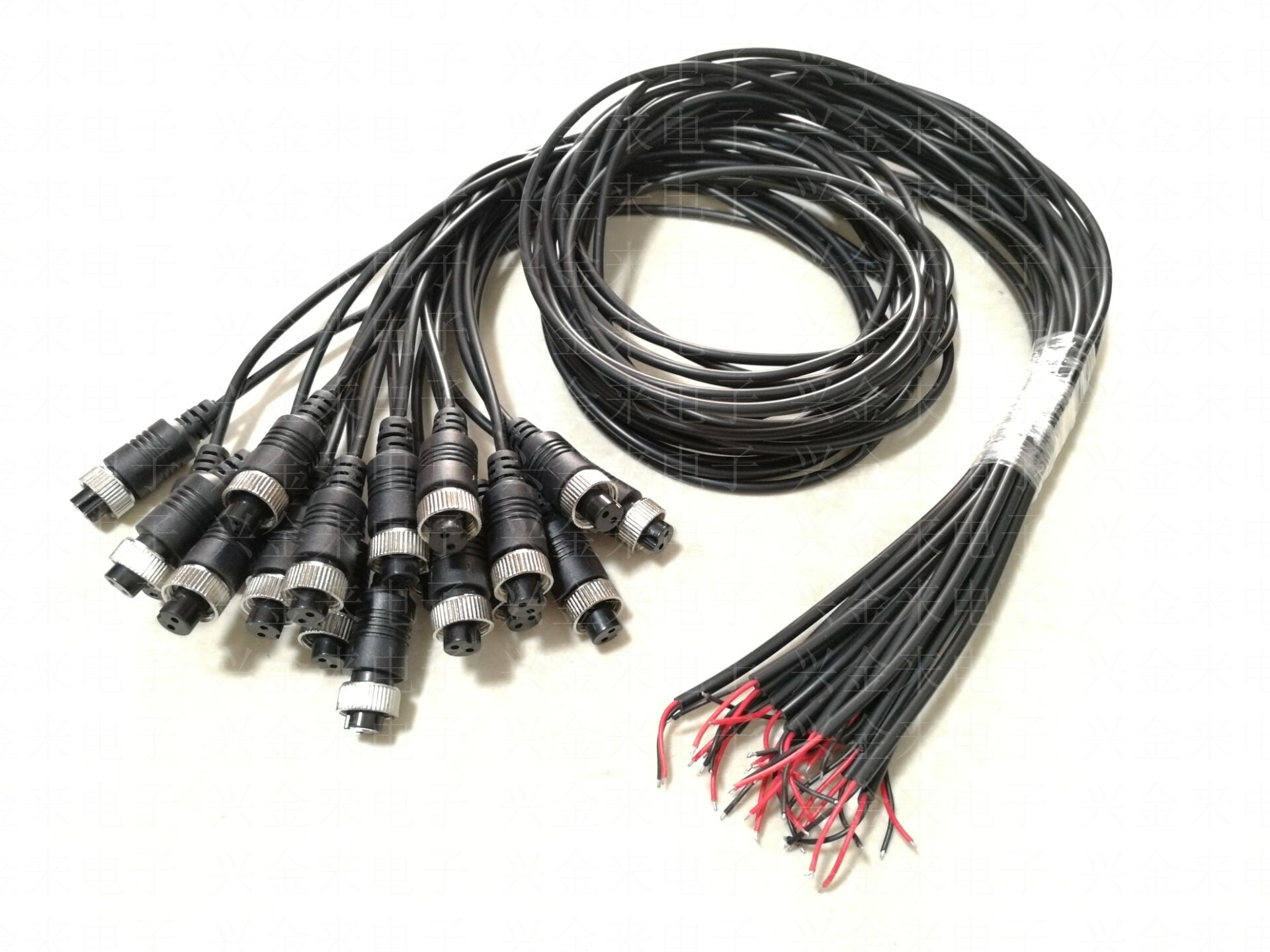 Processing welding GX12 GX16 GX20 Aviation plug socket 2p pin two-pin female cable connector