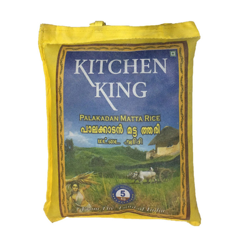 Indian food kitchen king short palakadan matta rice 5kg