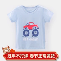 努比屋 Детская тонкая хлопковая футболка с коротким рукавом, летняя одежда, в корейском стиле