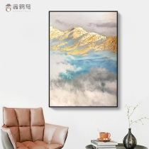 Living room decoration painting sofa background wall modern simple hanging painting atmospheric restaurant bedroom porch hand painted oil painting mural