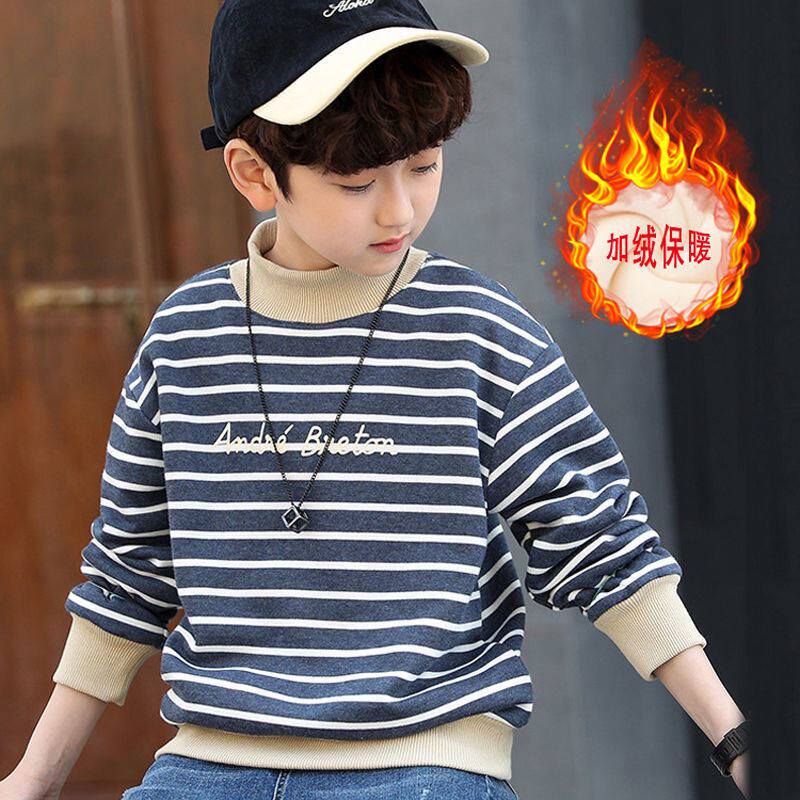 Boys' vests foreign style autumn winter clothes New 2021 children's children plus velvet thick coat children's clothing spring and autumn men