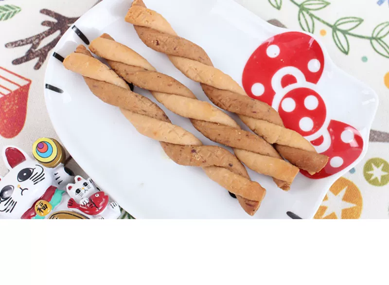 猫 Inabao hai dải thịt nướng 4 gói 16 con mèo ăn nhẹ làm sạch răng hàm răng mèo - Đồ ăn nhẹ cho mèo