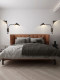 Long arm lamp internet celebrity wall lamp light luxury bedroom 2026 new all copper wall lamp swing arm living room background wall lamp double head