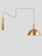 All-Copper Wall Lamp, Wabi-Sabi Style Bedside Wall Lamp, Living Room, Study, Dining Room, Swing Arm Chandelier, Telescopic Folding High-End Long Wall Lamp
