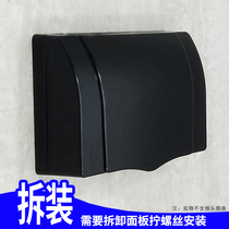 Black double 86 waterproof box bathroom switch socket cover Type 86 two-position parallel waterproof cover double splashproof box