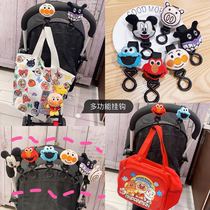 Export Japan Anpanman trolley anti-fall double hook stroller Cute cartoon hanging bag hanging bag hook