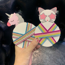 Export Japan girls tie hair Rubber band Baby head rope Hair rope Childrens hair accessories Hair ring does not hurt hair ring tide