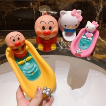 Export daily single creative double-layer drain soap box childrens cartoon Anpanman soap box bathroom cute soap dish