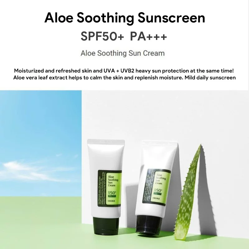 COSRX ALoe SOOTHING SUNSCREEN FAN BLOCK ISOLATION LOT