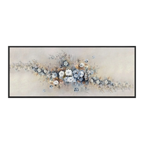 Peony pure hand-painted oil painting modern simple living room sofa background wall large decorative painting light luxury bedroom hanging painting