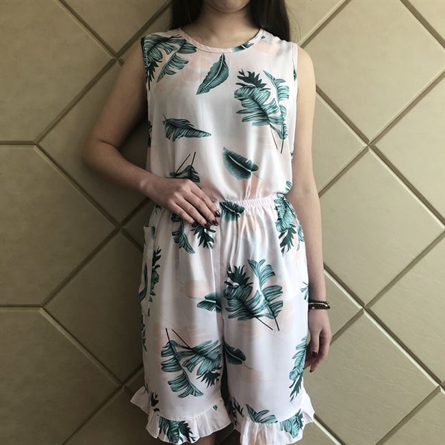Áo ngủ nữ bằng lụa cotton mùa xuân và mùa thu cotton nhân tạo không tay áo vest ngắn phù hợp với tăng phần mỏng dịch vụ tại nhà - Bộ Pajama pijama tiểu thư