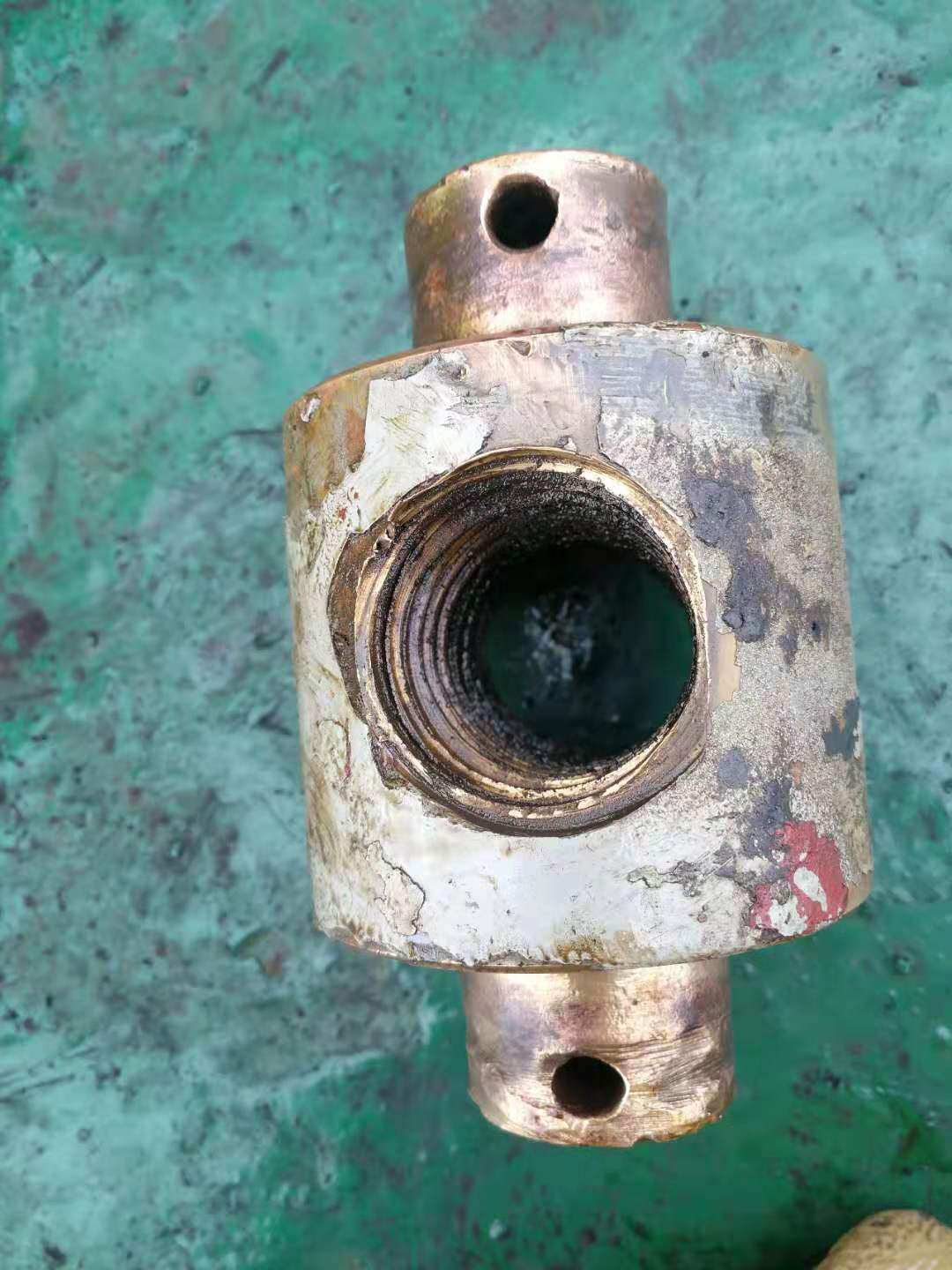 Marine ship anchor windlass cable machine brake pad locking copper nut