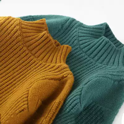 (Clearance does not return) girls autumn and winter men and women baby thick warm high neck pullover sweater sweater sweater jacket