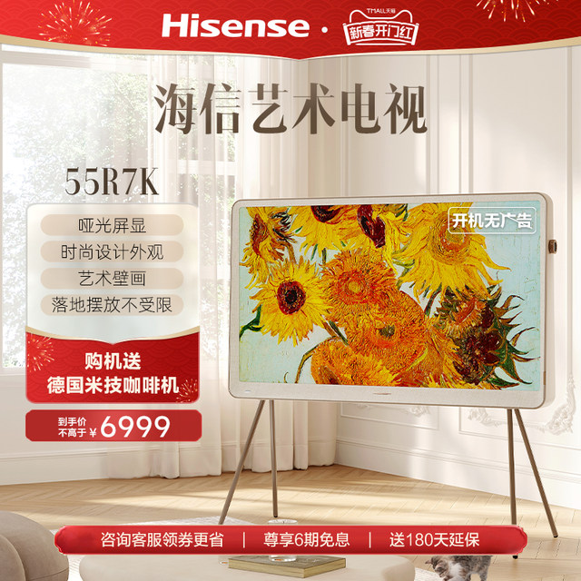 Hisense Art TV 55R7K 55-inch poetic and stylish design appearance art mural TV