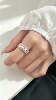 Accessories collection 925 silver ring for women, niche design, high-end, light luxury, versatile, fashionable, simple and simple